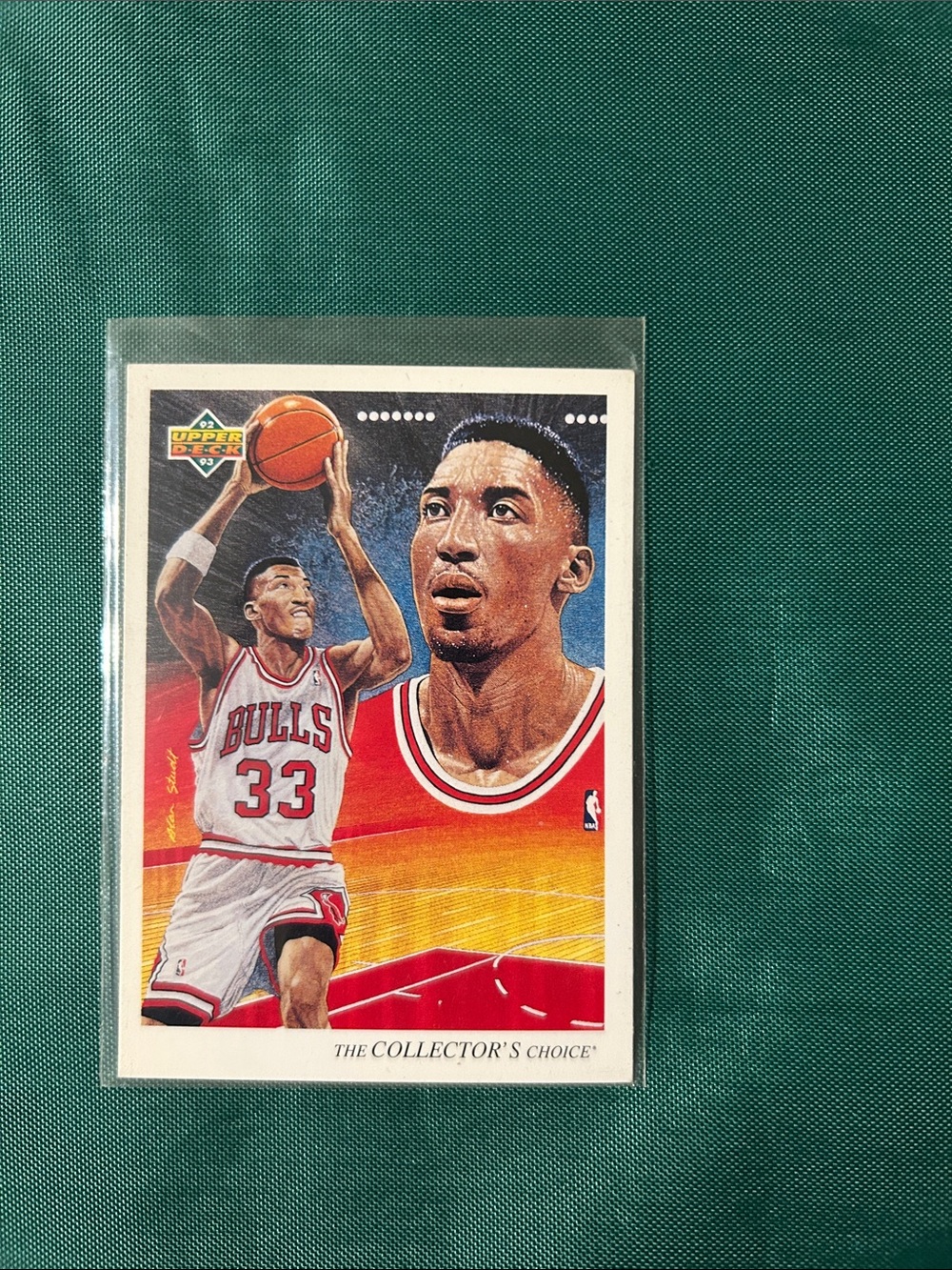 Scottie Pippen Chicago Bulls Upper Deck Basketball Card - Red/White
